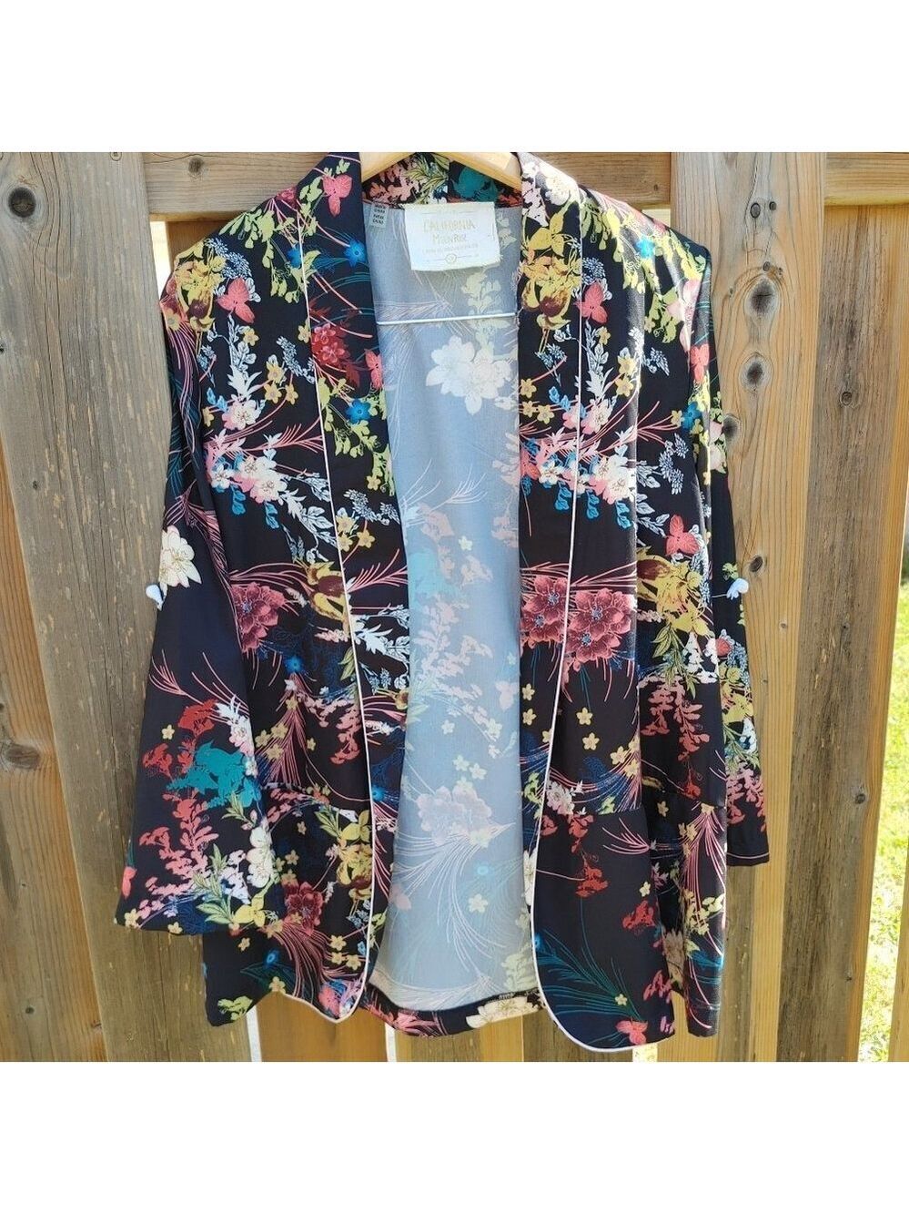 CALIFORNIA MOON RISE Open Front Cardigan Size Small Floral BNWT